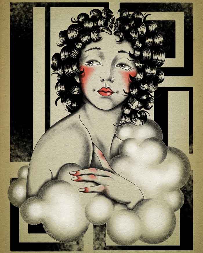 tavola disegno volto donna