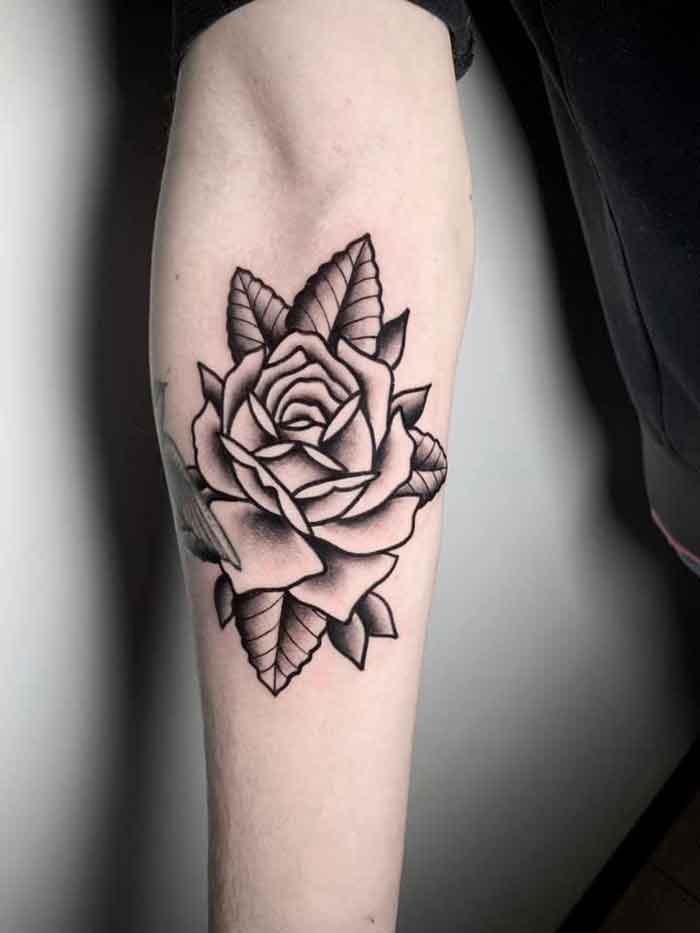 rosa old school tattoo