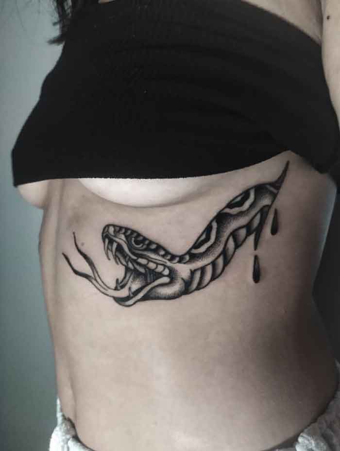 tattoo old school serpente